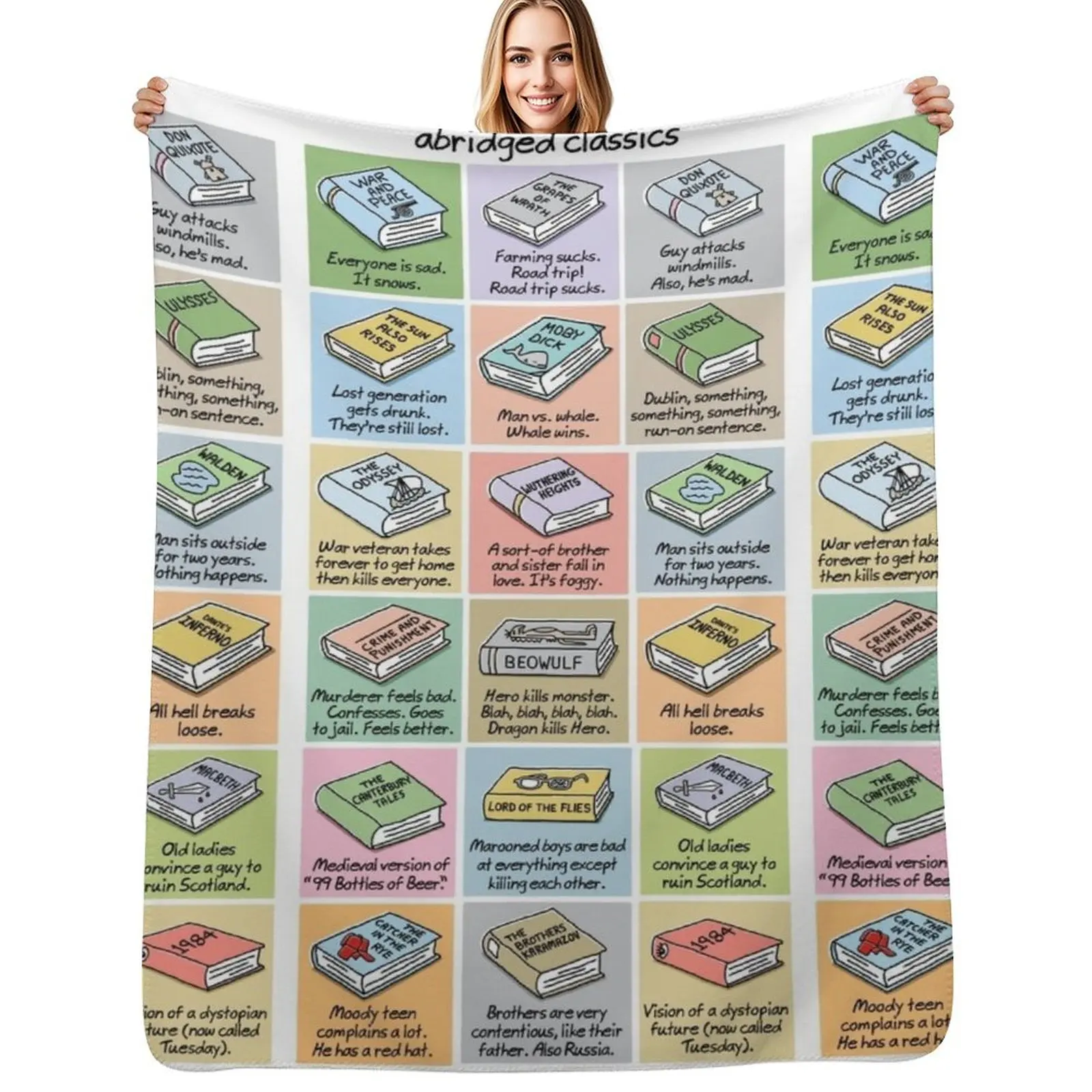 

abridged classics (composite) Throw Blanket Winter beds Comforter Bed Fashionable Blankets For Sofas Blankets