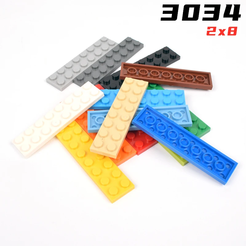 

Rainbow Pig MOC Parts 3034 Plate 2 x 8 Compatible Bricks DIY Assmble Building Blocks Particle Kids Puzzle Brain Toy Gift