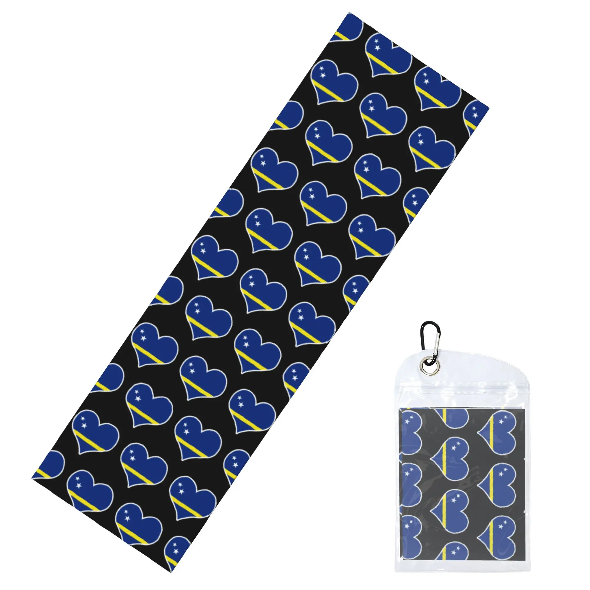Curacao Flag Cold Exercise Towel   Super Soft Breathable Instant Cooling Towel Swimming Towels