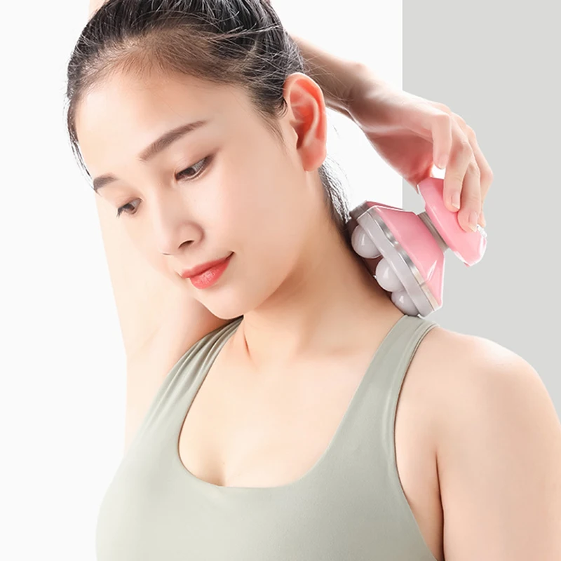 

USB Mini Body Massager – Triangular Electric Massage Tool for Relaxation and Cellulite Reduction