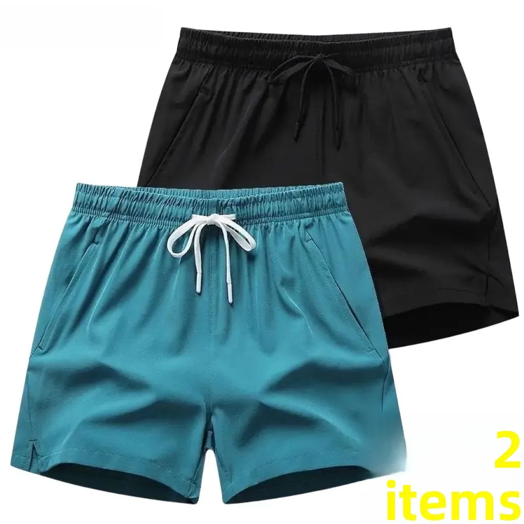 

Ice Silk Running orts Men's Summer Thin Elastic Beach Pants Casual Loose Fit Straight Leg Breathable Comfortable Youth Sle