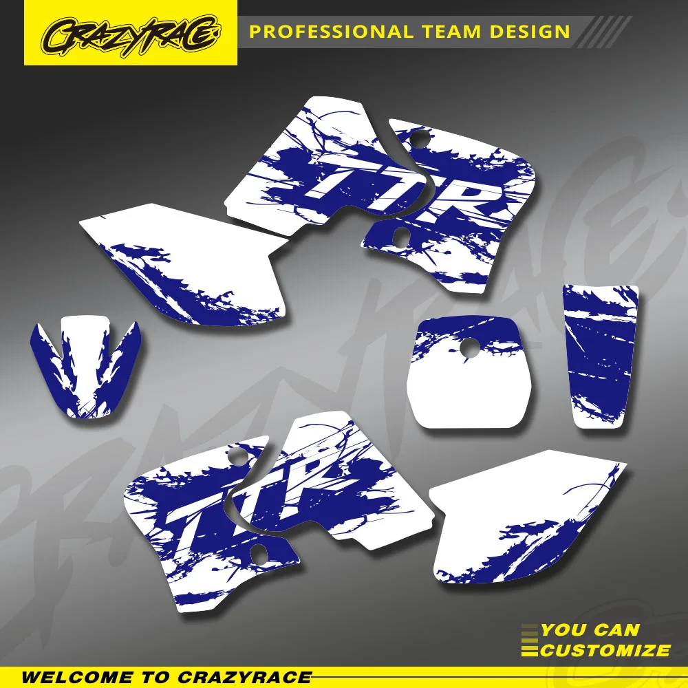 

New Style Motocycle Sticker Background Graphic Decals Kit For Yamaha TTR90 TTR 90 2000 2001 2002 2003 2004 2005 2006 2007 Custom