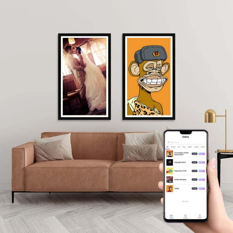 

Большой размер художественного экрана Digital Picture Art NFT 4K Память Видеодисплей Галерея Wi-Fi Android ЖК-цифровая фоторамка 24 30 дюймов