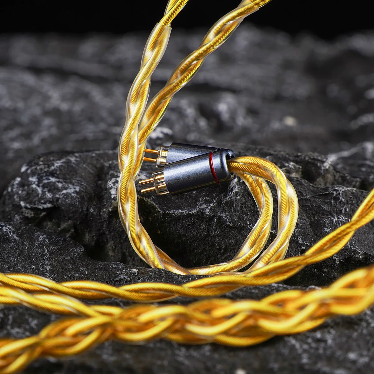 NICEHCK AuKing Flagship Earphone Cable 7N OCC 4N Gold Plated Wire OFC Degaussing Plug 0.78 2Pin for Illumination Anou Okavango