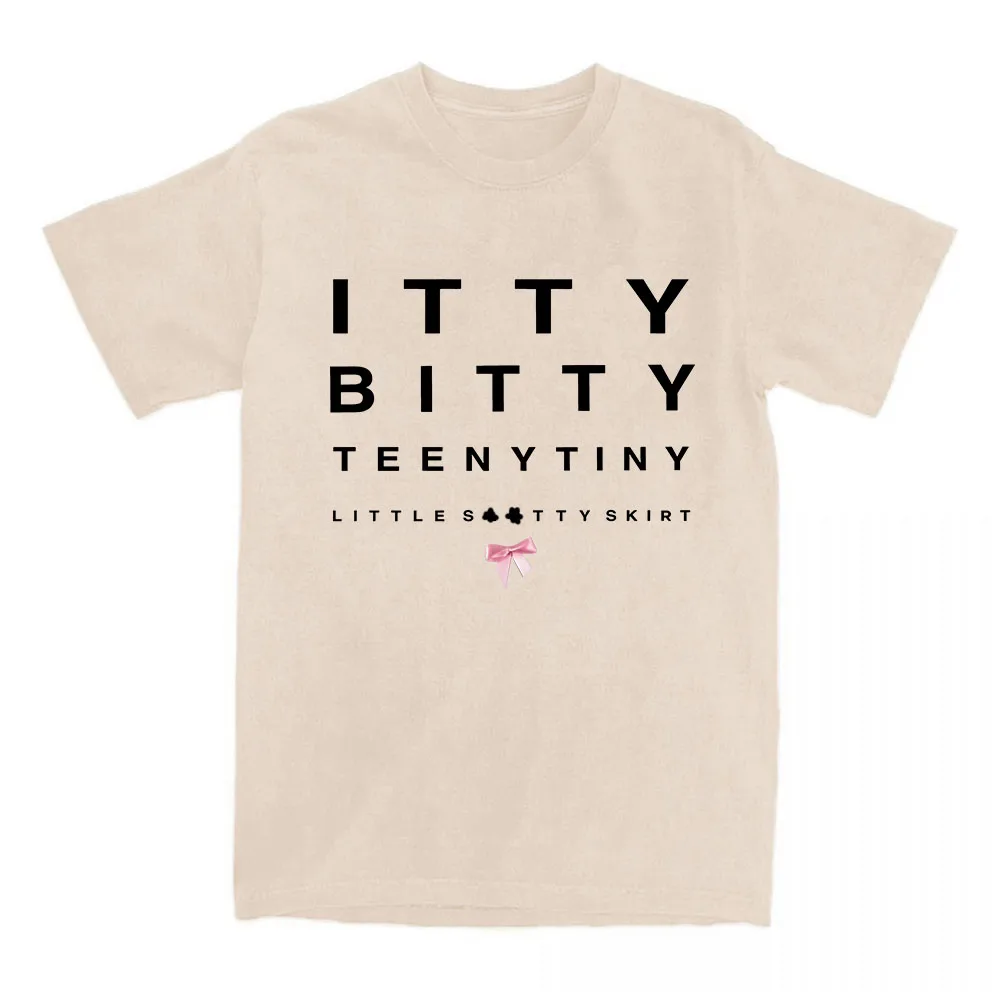 Itty Bitty Eye Test Baby Tee Ashnikko Singer Printing T-shirt Summer Round Neck Female Tshirts Graphic Clothing 2025 Single Tops