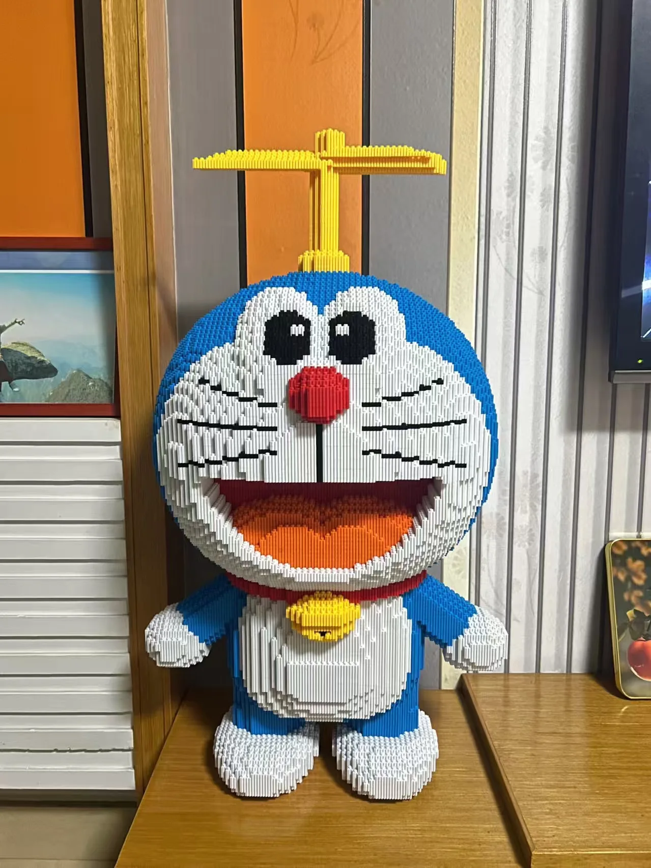 

80000, складные и негабаритные строительные блоки-головоломки Doraemon, трехмерные модели, украшения, подарочные игрушки