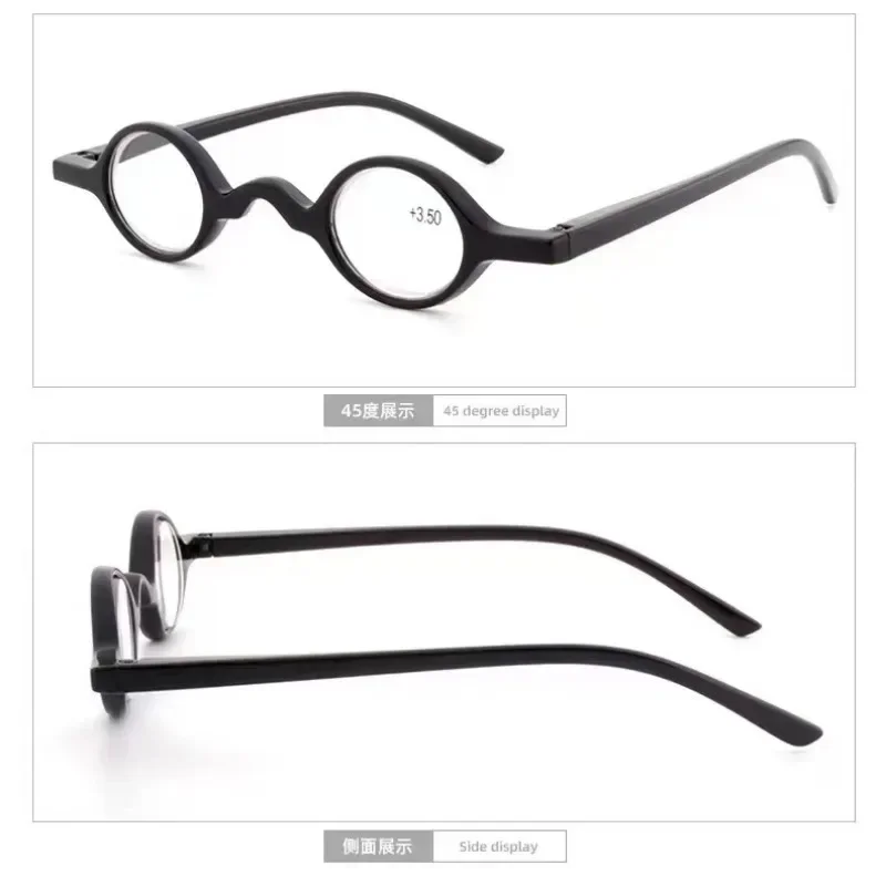 New retro personality mini small round frame reading glasses for men and women fashion spring foot reading glasses