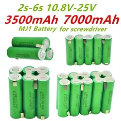 18650 MJ1 3500Mah 20 Amps 3S 4S 5S 6S 8S 7.4V 12.6V 14.8V 18V 25.2V 29.6V for Screwdriver Batteries Welding Battery