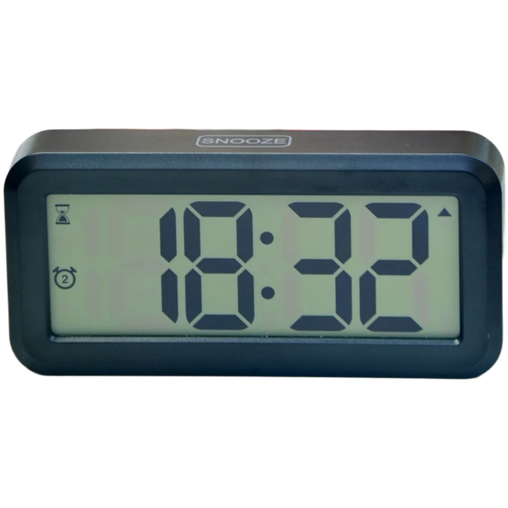 for countdown Timer LCD Alarm Clock Up To 11 Snoozes for countdown And Stopwatch for aaa Battery Powered ABS Plastic