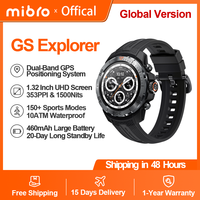 Mibro GS Explorer Smartwatch Rugged Military Grade UHD Screen Altimeter Barometer Compass GPS 10ATM Sports Smart Watch for Men