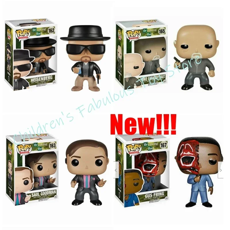 FUNKO POP #159 Limit Breaking Bad #161 HEISENBERG #162 SAUL #163 Walter #160 Mike #165 #166 #167 Vinyl Action Figures Model Toys