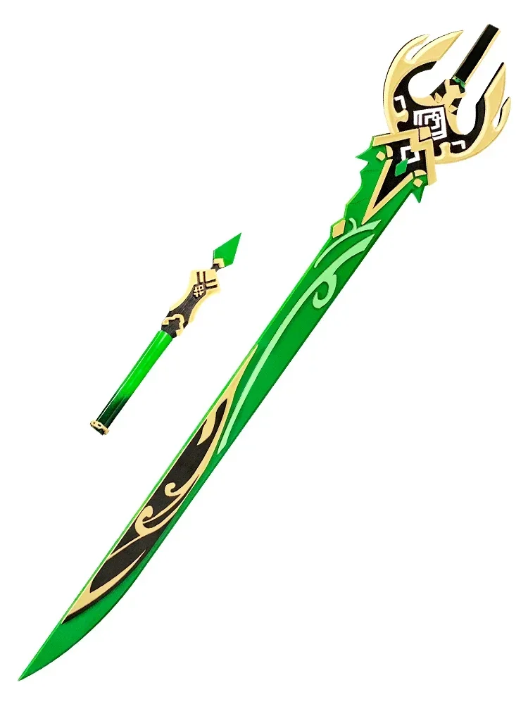 Razor Genshin Impact Primordial Jade Cutter Sword Weapons Cosplay Props Halloween Christmas Fancy Party Costumes Accessories