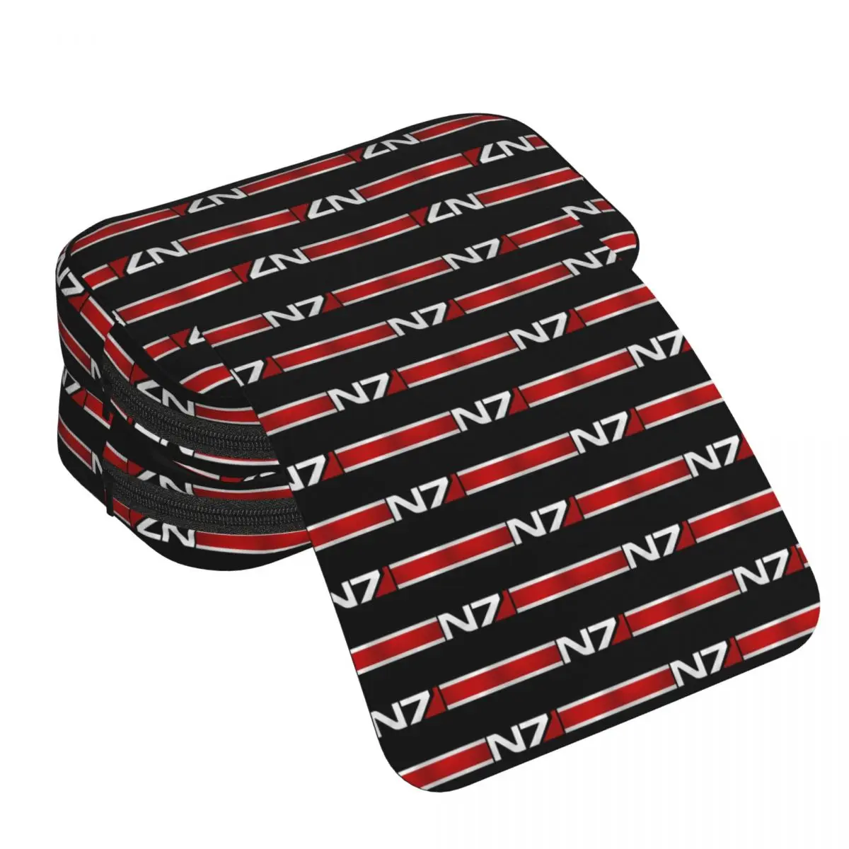 Armor Alliance Military Mass Effect N7 Federmäppchen für Schüler, Schule, Stiftbox, Bleistiftbeutel, Schreibwaren, Stifthalter, Tasche