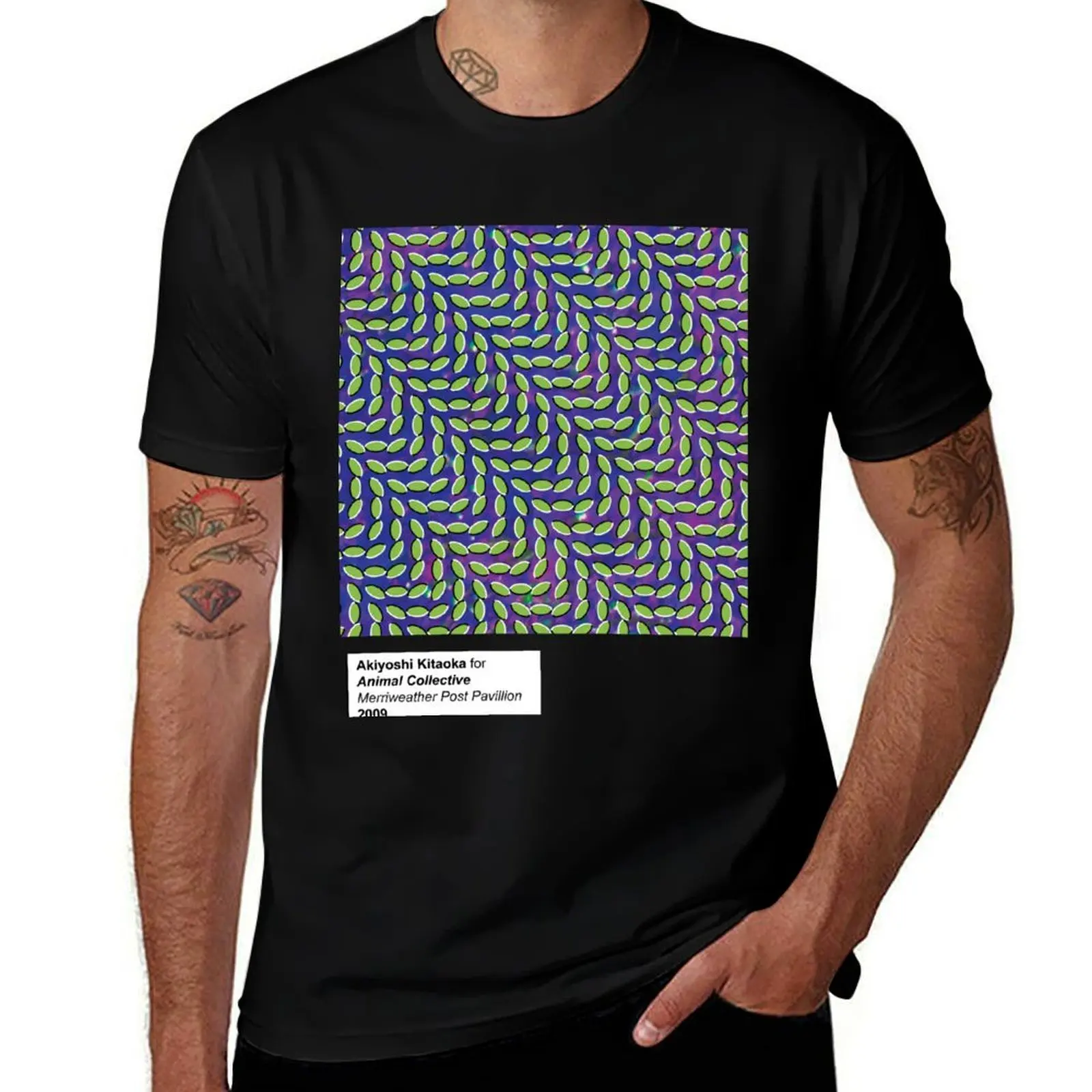 Animal Collective Cover Art T-Shirt Worker Basic Short Sleeve Tee T-Shirt
