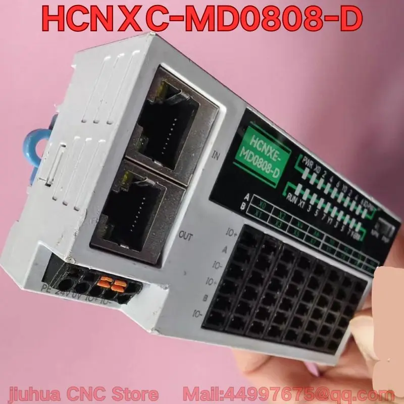 The second-hand HCNXC-MD0808-D PLC remote module function test is normal.