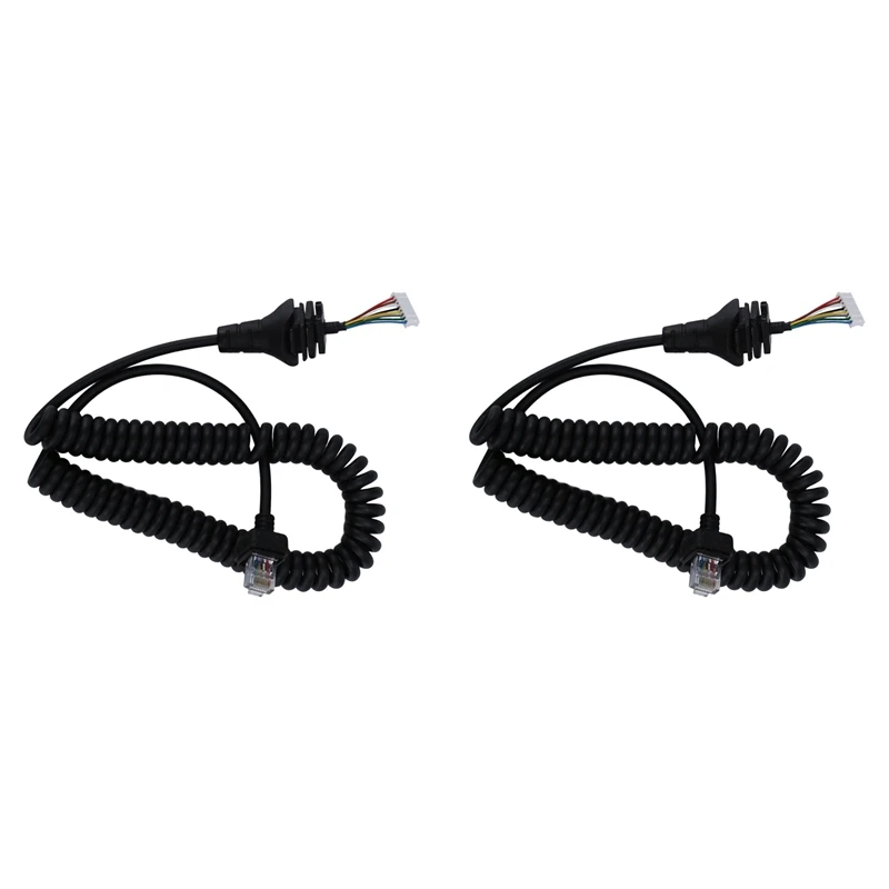 2X HM-152 Microphone Cable For ICOM HM152 IC F121/S IC F221/S Replacement Cable