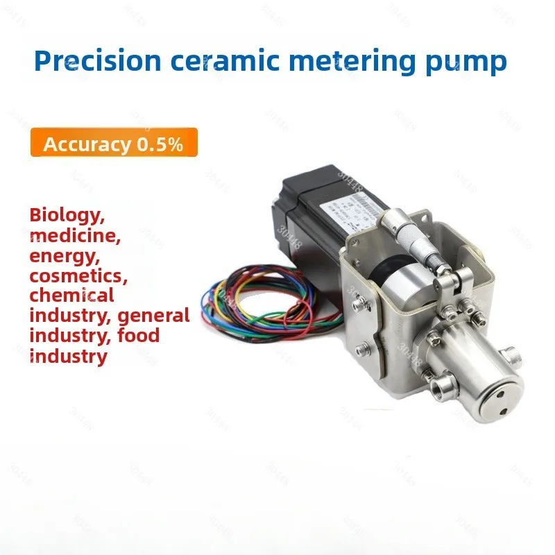 Ceramic valveless metering pump - precision dosing, quantitative filling, plunger pump with multiple pump heads