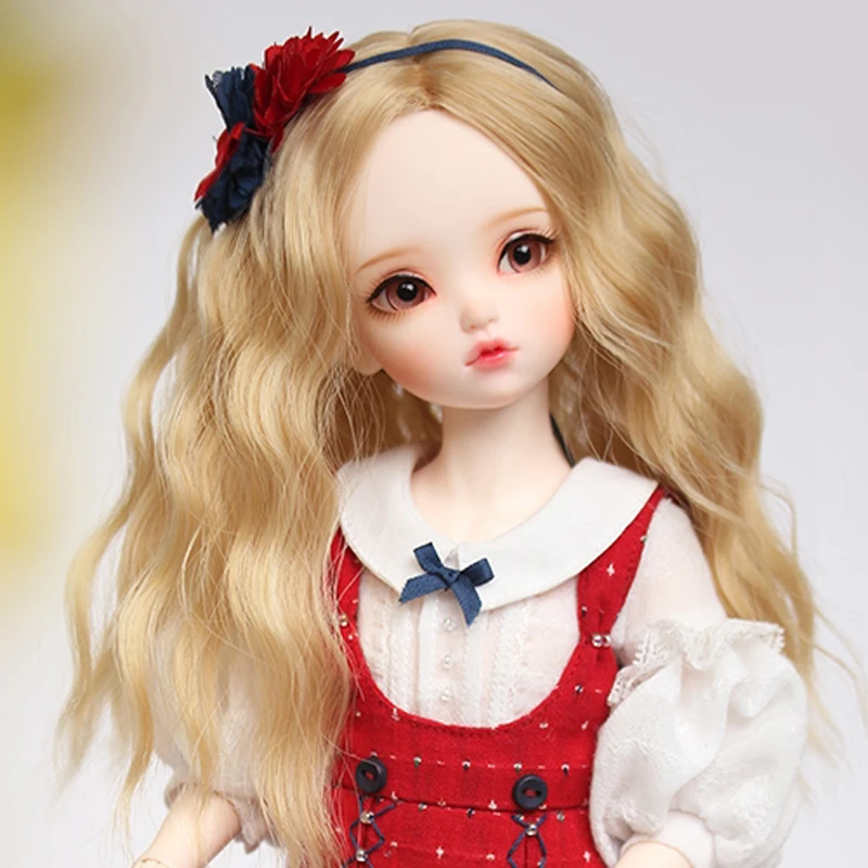 New Arrival 1/3 1/4 1/6 1/8 Bjd SD Wavy Wig Hair High Temperature Fiber Wig Wire