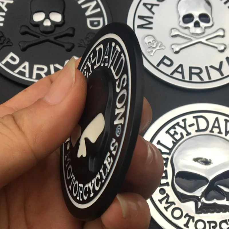 1 قطعة ثلاثية الأبعاد ستيريو الجسم المعدني ملصقات الدراجات النارية الزخرفية شارة تعديل ل هارلي ديفيدسون إلكترا الإنزلاق الترا الكلاسيكية ملحق