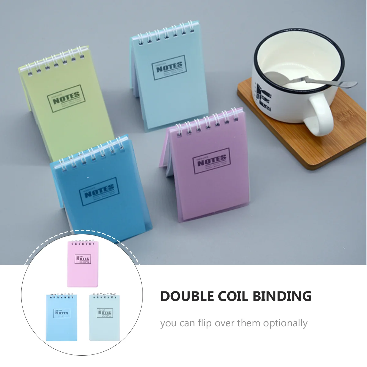 12 PCS Memo Pads Mini Scratchpads แบบพกพา Notepad Creative Coil Notebook