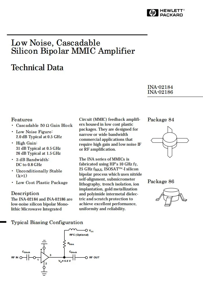 INA02186 RF Linear amplifier 32dB gain LNA 10Mhz to 2Ghz N02 low noise RF  amplifier for Ham Radio AMP HF FM VHF UHF