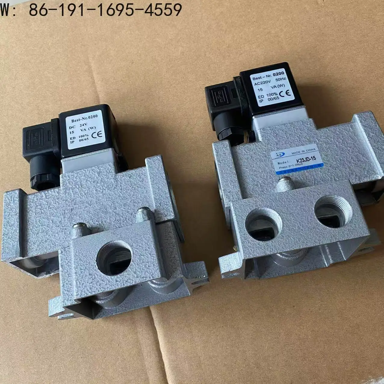 1pc Solenoid valve 23JD-15 normally closed two-position three-way stop G1/2 four-quarter DN15 K23JD-15T normally open valve