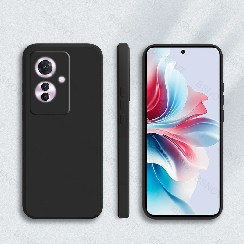 Soft Original Liquid Silicone Phone Case For Oppo Reno 11F Case For Oppo Reno11 F 11F 5G Full Back Cover For Oppo Reno 11F Case