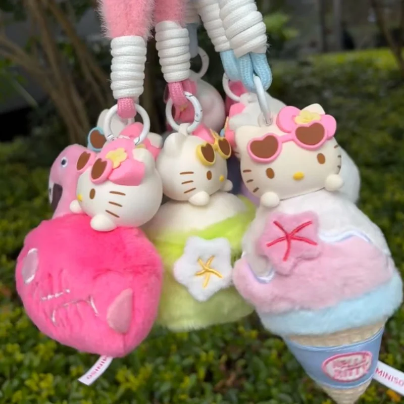 

Miniso Hello Kitty Sanrio летняя ароматерапия плюшевая слепая коробка сумка кулон милый подарок на день рождения для девочки настольный декор орнамент