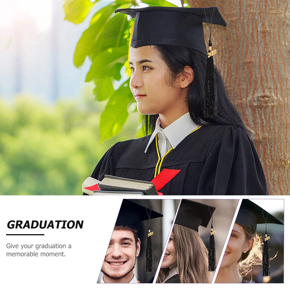 

12pcs Caps Tassel Polyester Lightweight Hanging Decor Accessory Bachelor Hat Charm Bachelor Hat Tassel 2022 Pendant