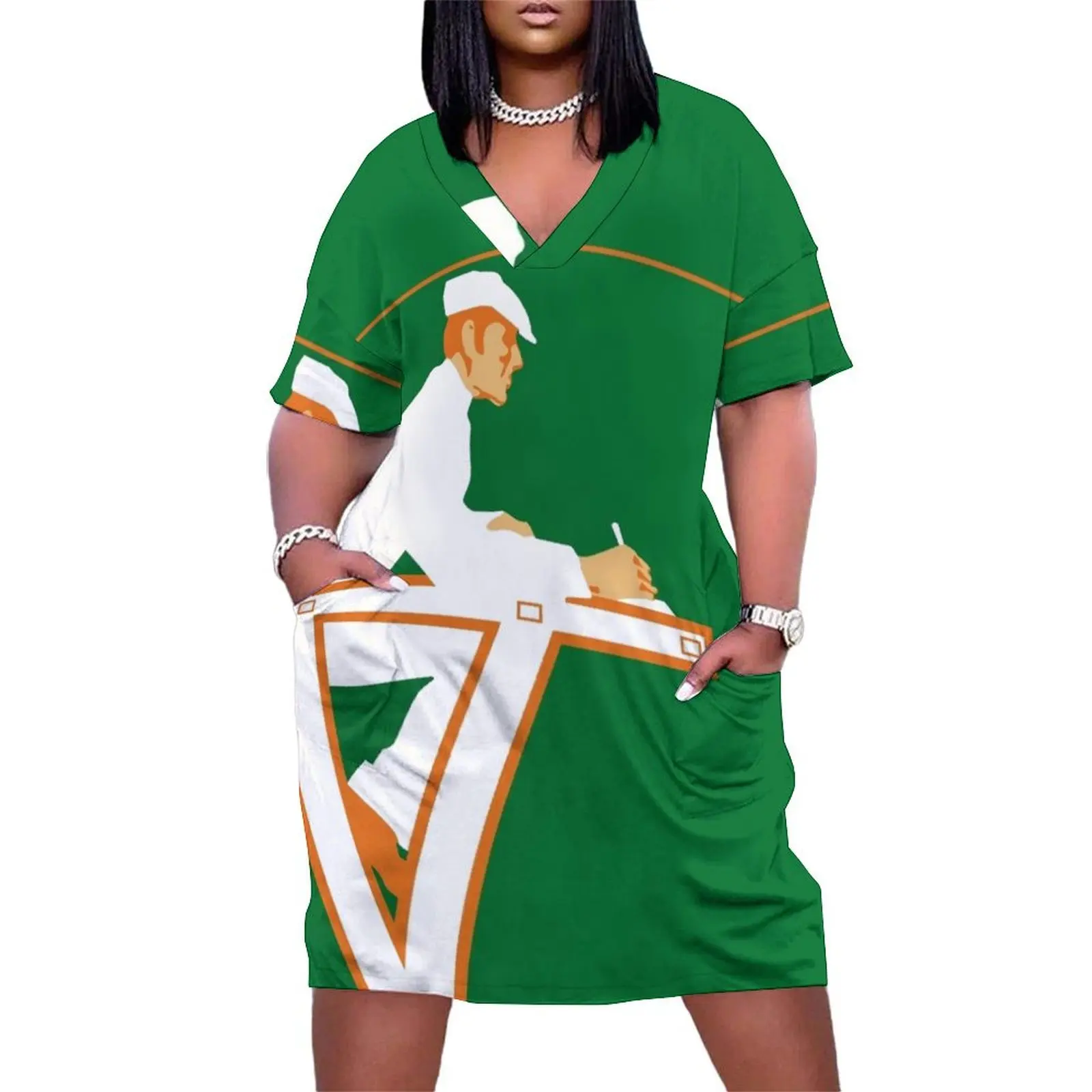 

Retro tennis referee, game set and match Loose Pocket Dress sexy dress cocktail dresses women's summer dresses 2025