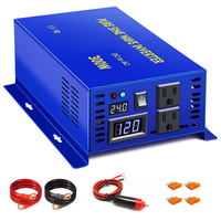 300W Wireless remote control 12V 220V Pure Sine Wave Inverter 12V 24V 48 DC to 120V 220V AC Voltage Solar Inverter Power Supply