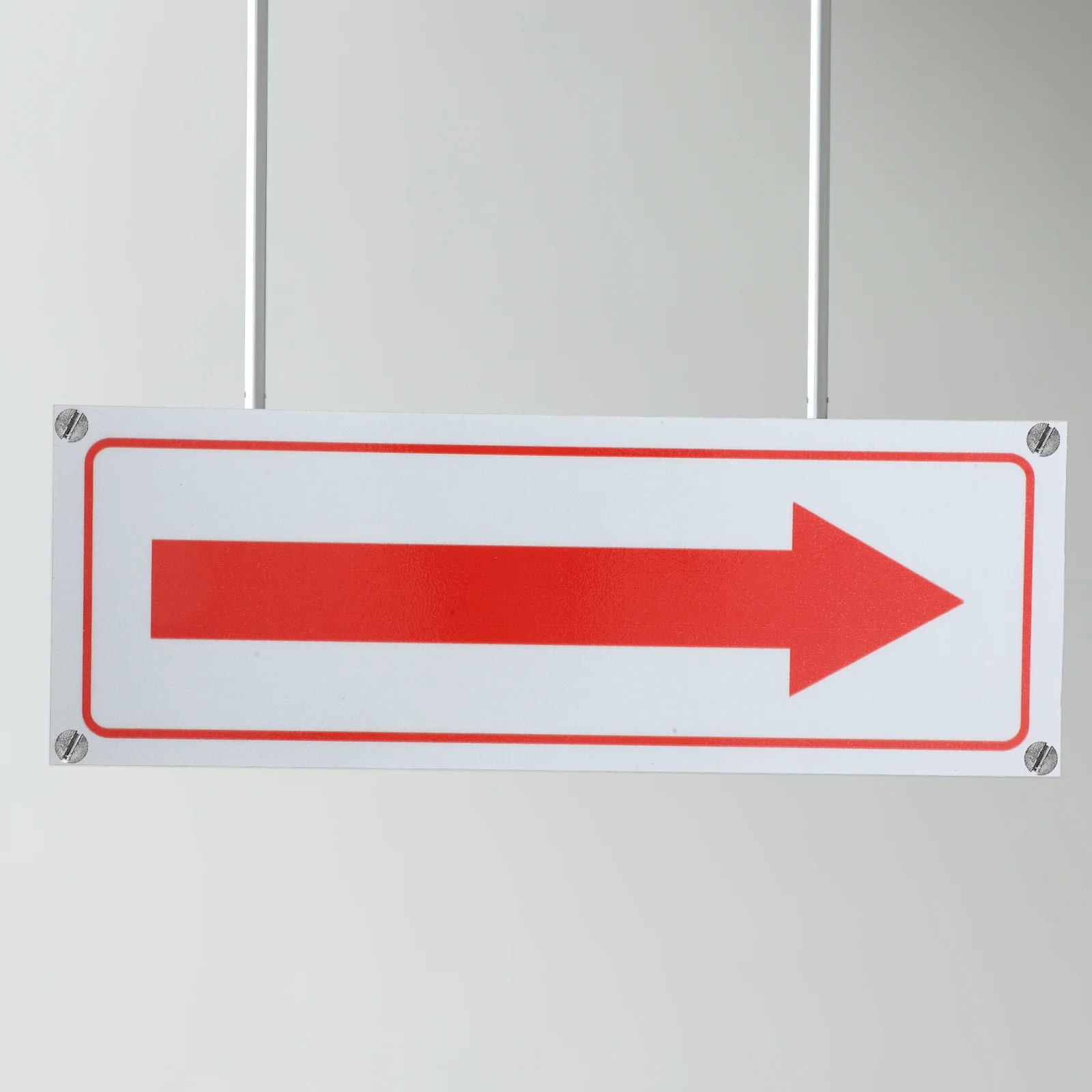 4 Pcs Arrow Sign Reflective Directions for Outdoor Left and Right Signs Indication Aluminum Alloy Arrows Metal