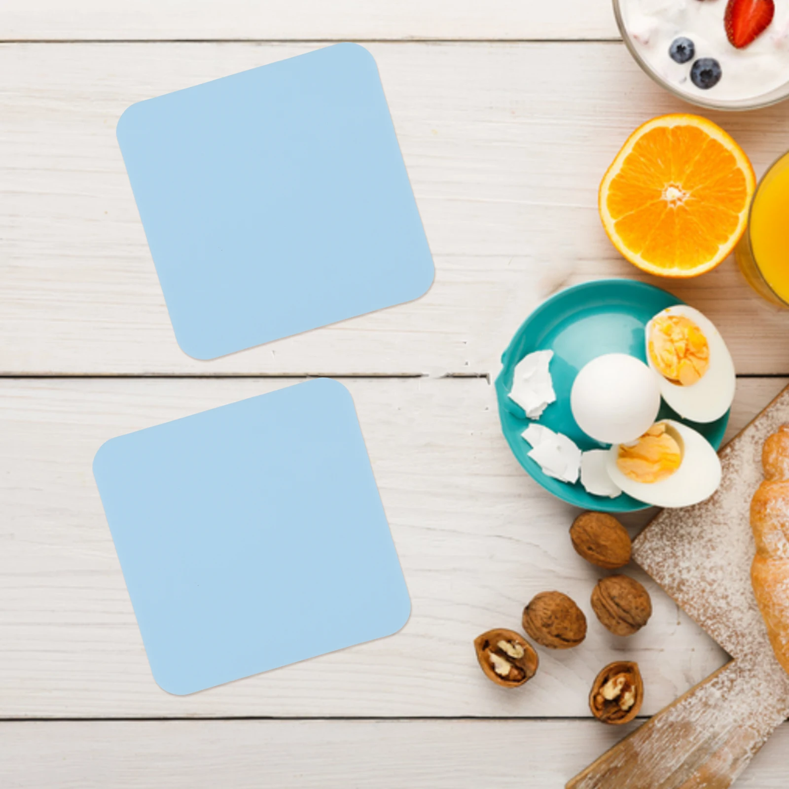 8pcs Silicone Placemat Heat Resistant Non Slip Kitchen Pot Holder Table Mat Dish Pad Silica Gel Anti Scalding Practical