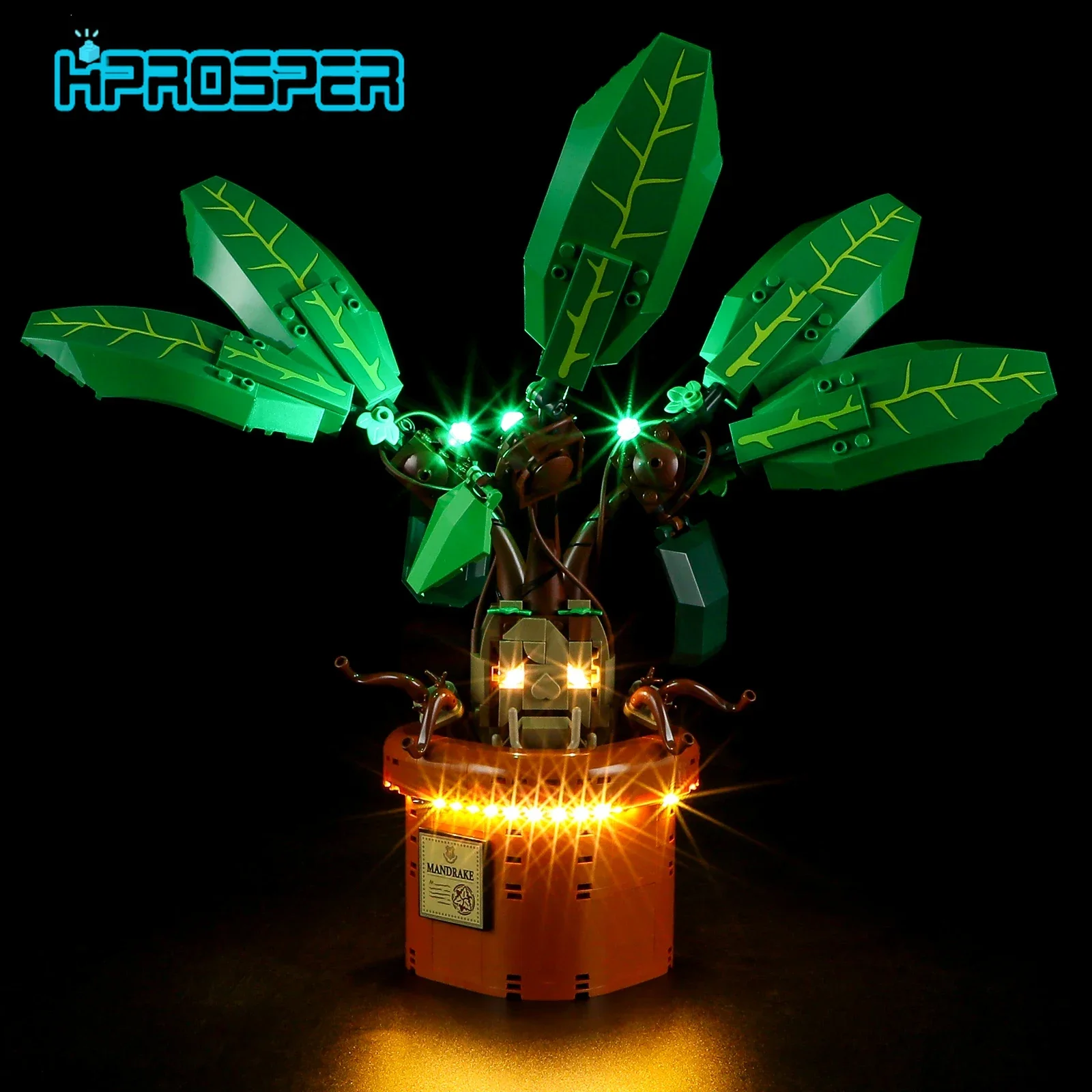 

Hprosper 5V LED Light For 76433 Mandrake Plant Only Diy Lamp With Battery Box (No Lego Building Blocks)