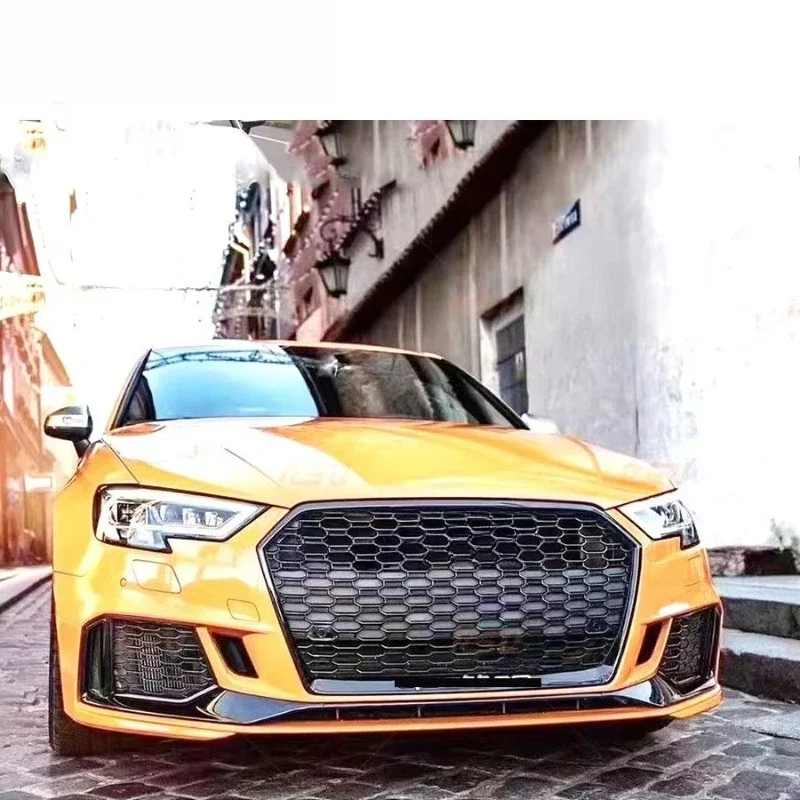 Perfect Fitment AD A3 Old to New 2013-2017 Year Car Body Kit With Front Bumper Grills Headlamp Tail Lights Side Skirts Rear Spo 6