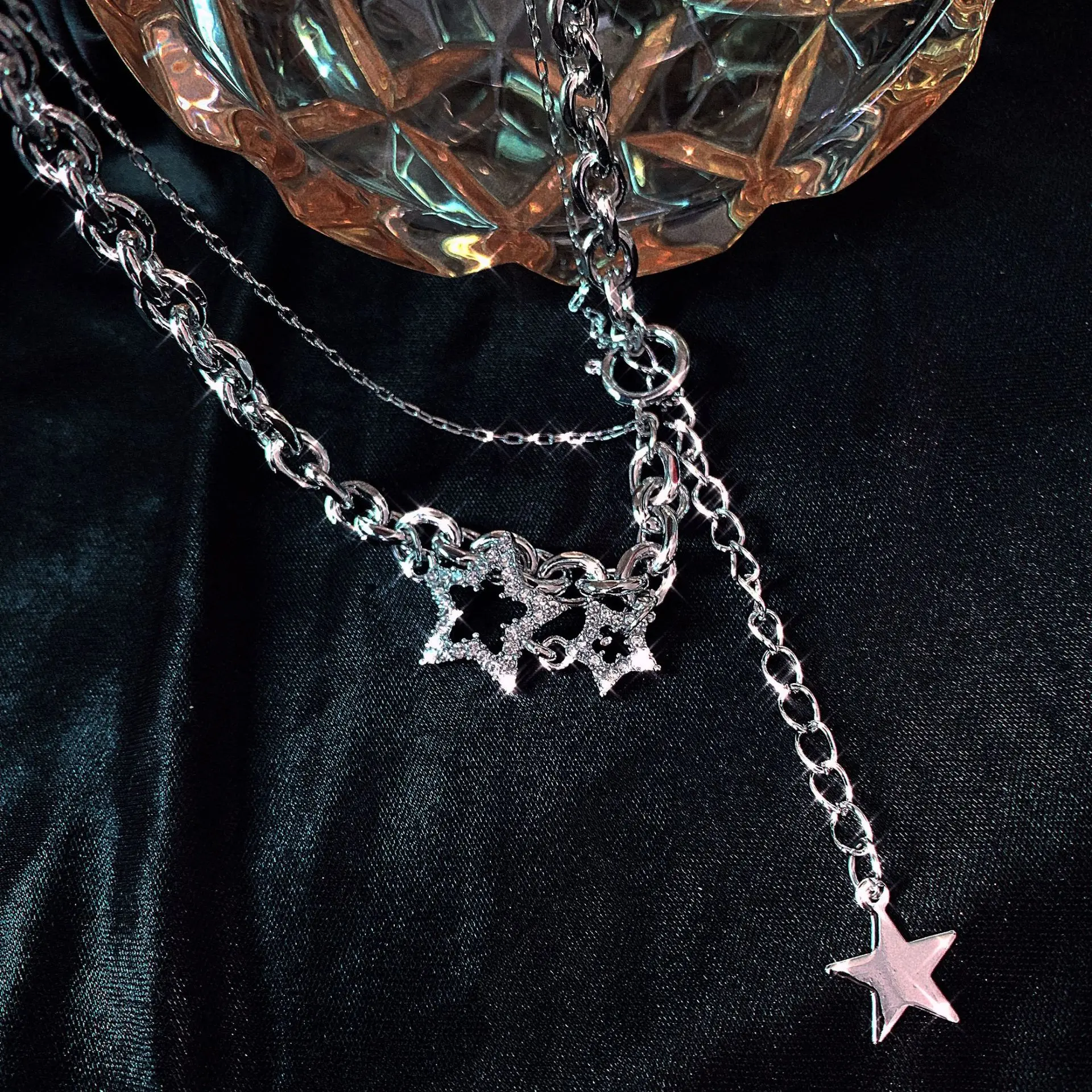 Hot Sale Y2K Cool Girls Accessories Star Necklace Punk Metal Jewelry