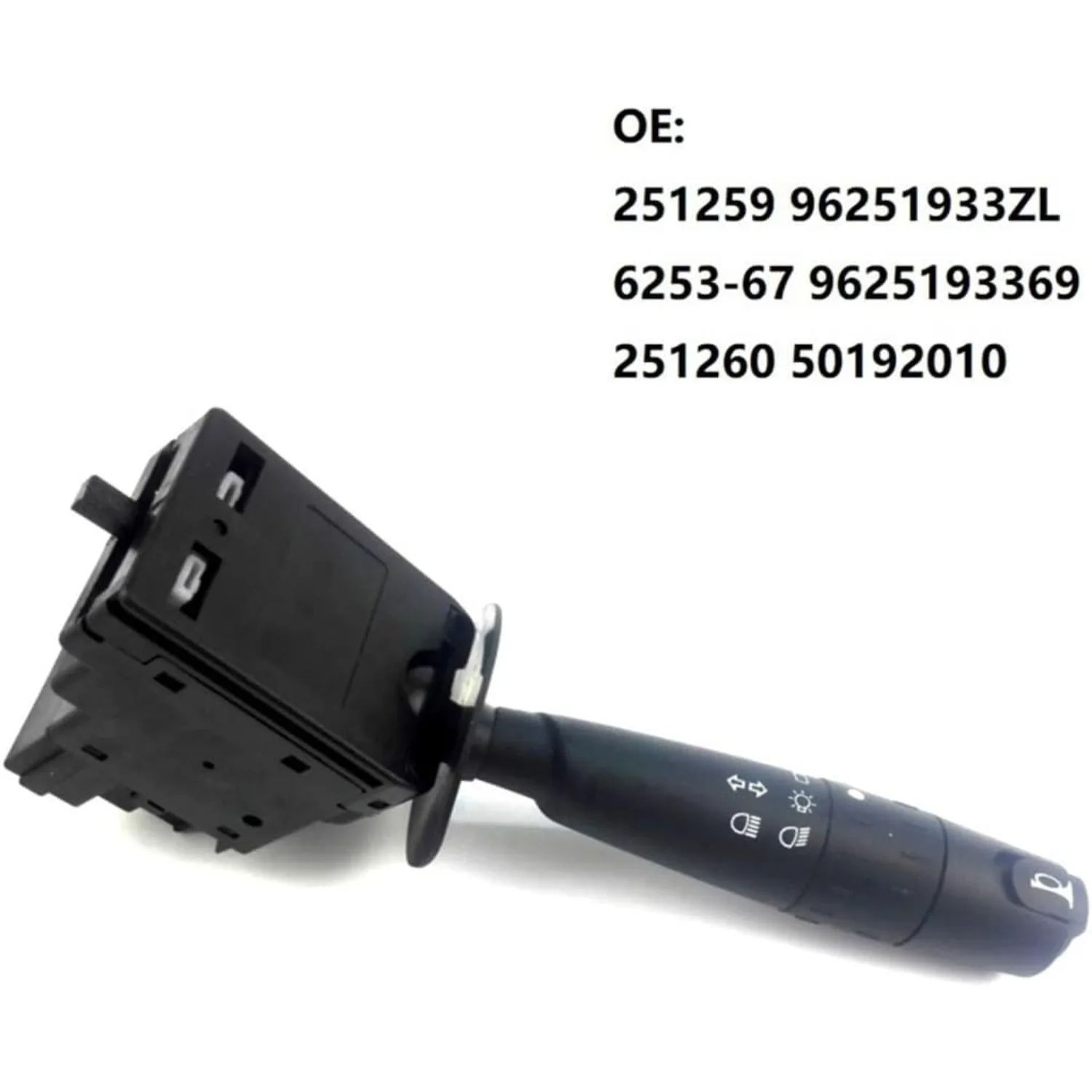 96251933ZL Steering Column Switch Compatible with Peugeot for 406 605 806 1996 Indicator Stalk Switch 251259  6253-67 9625193369