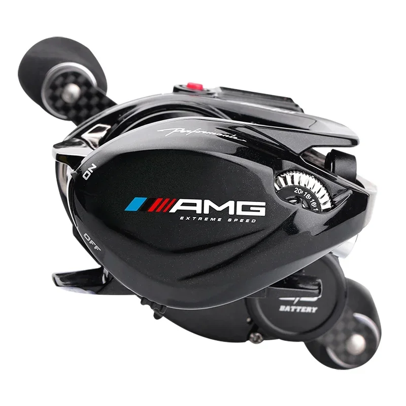 Imagem -03 - Histar-amg Long Cast Baitcasting Carretel de Pesca Led Digital Alta Relação 10kg Drag Power Mais bb Travagem Magnética Luz de Fundo