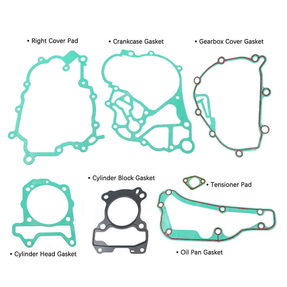 Motorcycle Engine Gasket Set Kit Cylinder Gearbox Crankcase Clutch Cover Gasket For VESPA GTS 300 IE 250