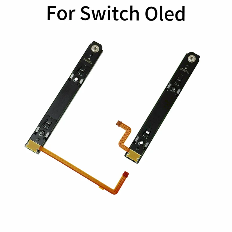 10sets Original Repart Part Right and Left Slide Rail with Flex Cable for Nintendo Switch OLED Console NS Oled Rebuild Track