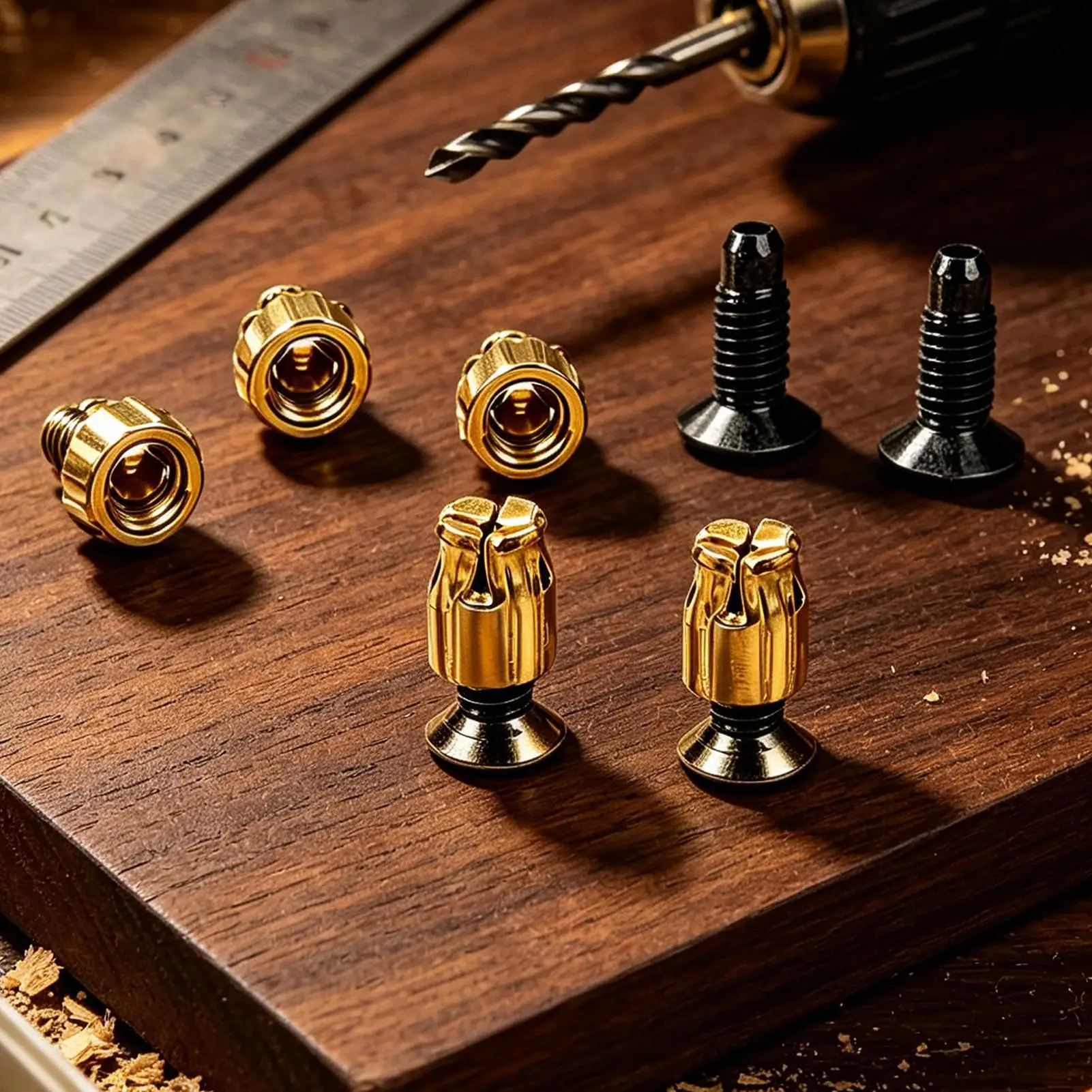 25PCS Hinge Screw Hole Repair Kit ExpansionAnchor Inserts For Stripped Holes, Heavy Duty Cabinet Door Furniture Fix