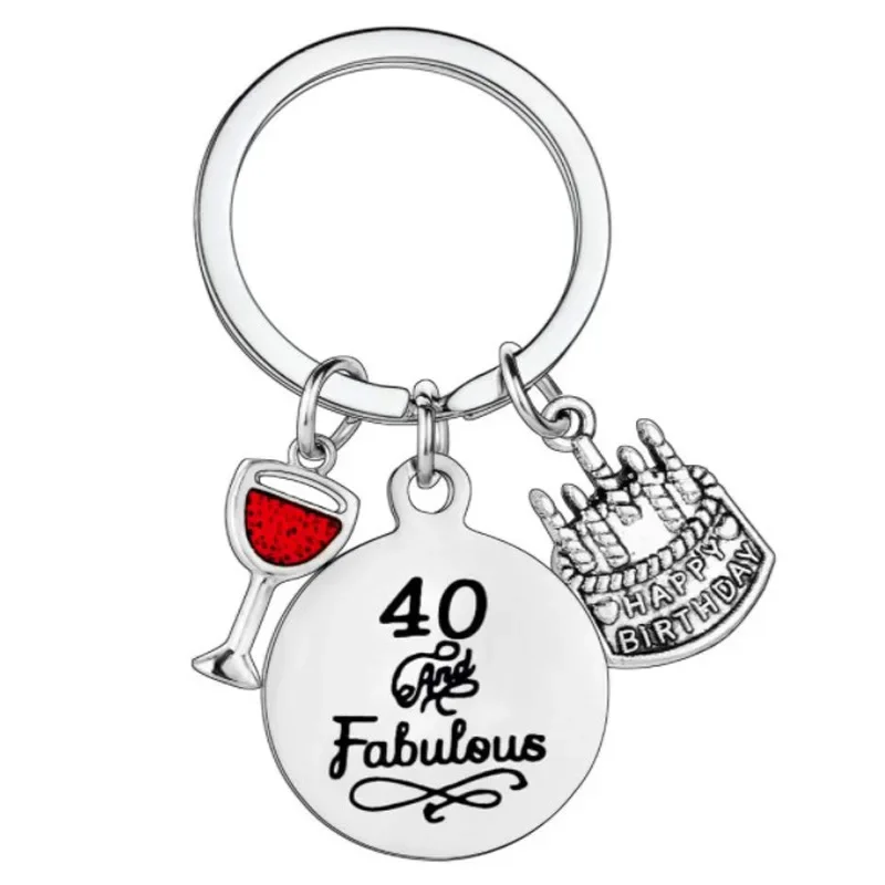 60th Birthday Keychain Gifts For Women Men Her Him Best Birthday Gifts Ideas Happy Birthday Keychain Gift