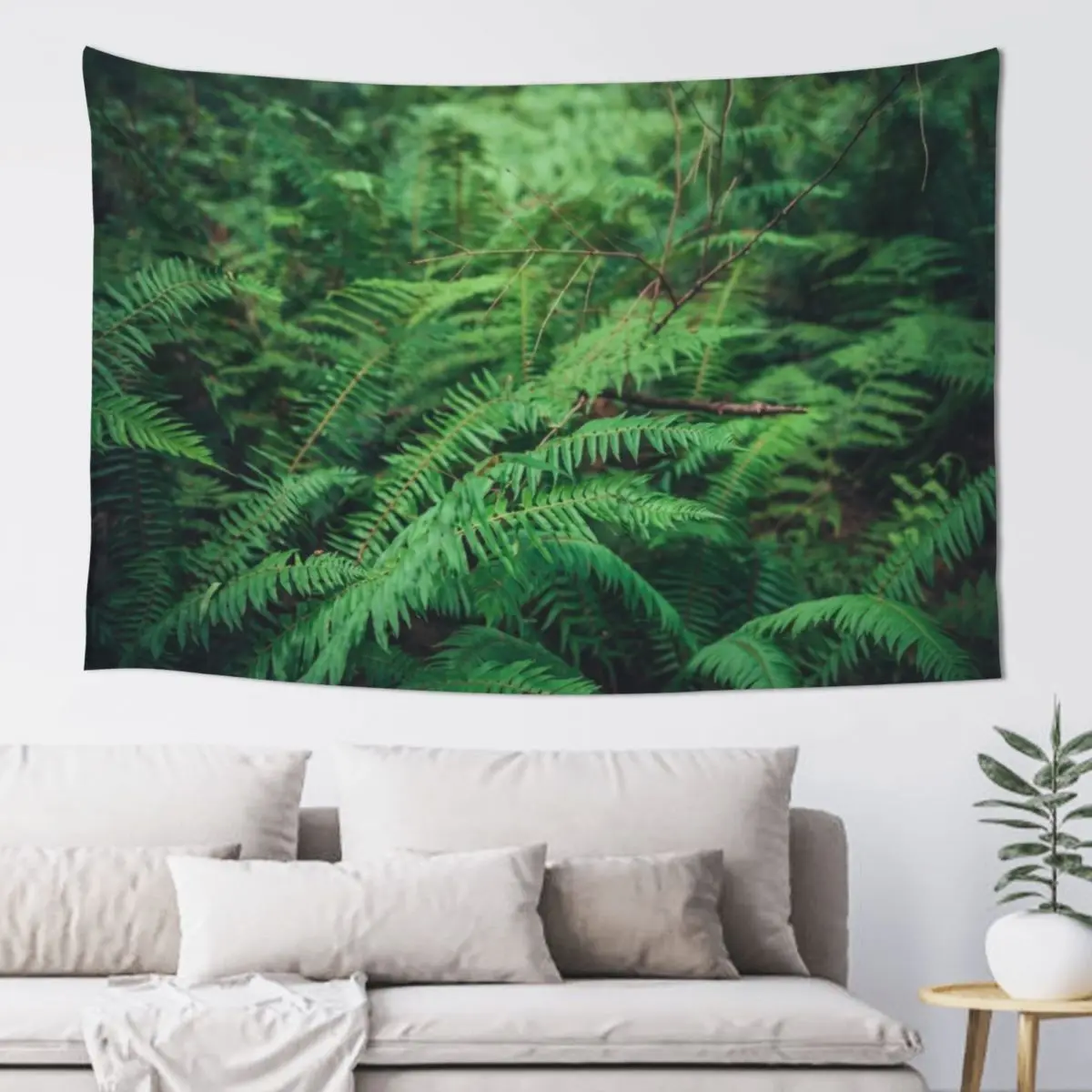 

Covered in Ferns Tapestry Wallpaper For Bedroom Tapestry