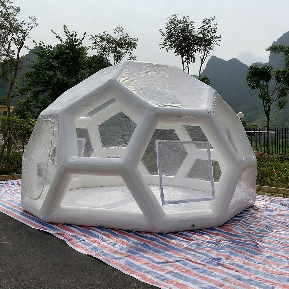 Inflatable Soccer Tent Camping Transparent Bubble House White Soccer Tent Inflatable Multiple Color Options