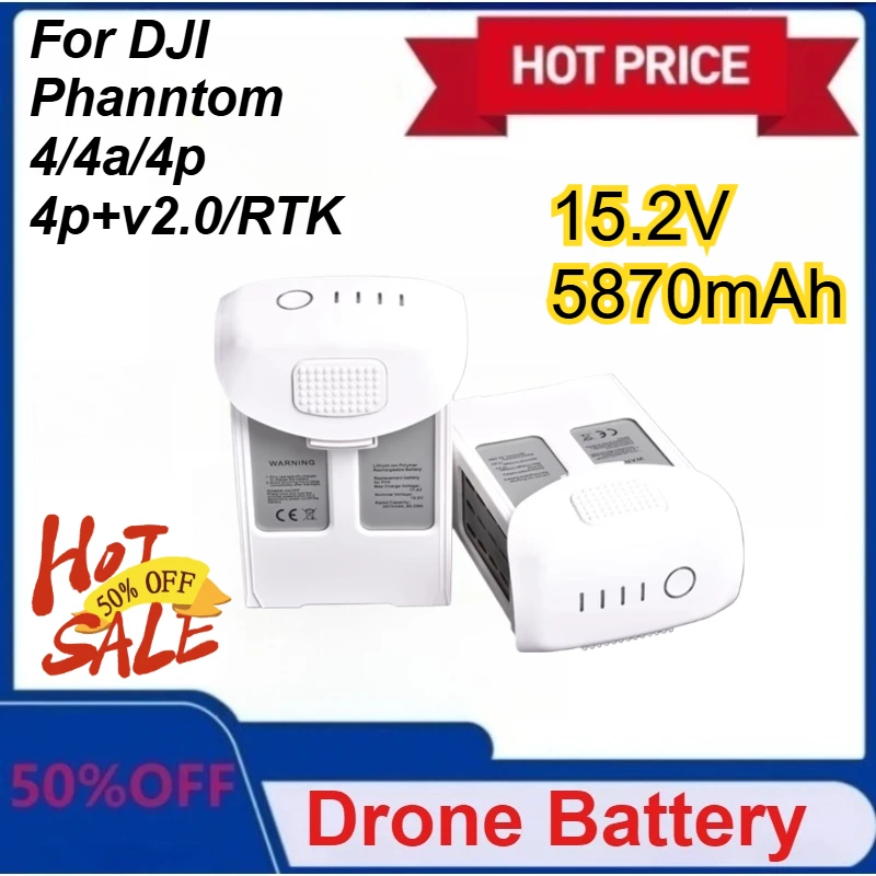 

New Phantom 4 Pro 15.2V 5870mAh Battery Compatible for DJI Phantom 4 Series Drone intelligent flight accessories
