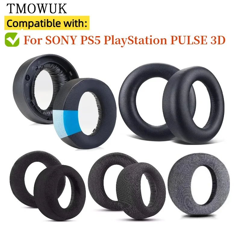 

Replacement Ear Pads Cups Earpad Memory Foam Cushions For SONY PS5 PlayStation PULSE 3D Headphones Headset Cooling Gel
