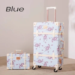 Valise à roulettes élégante avec sac à main pour femme, valise de voyage, fleurs parfaites, populaire et à la mode, marque, 20 po, 22 po, 24/26 po