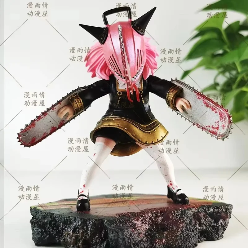 Reaper Anya Forger figura de acción coleccionable de animación 2D motosierra hombre GK adorno de escritorio para Fans modelo de Anime estatua de juego