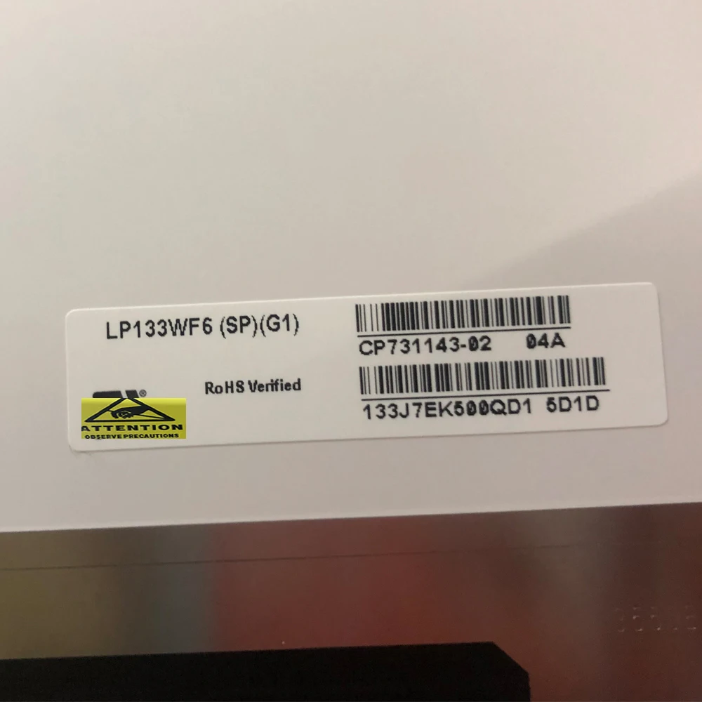 Imagem -03 - Touch Toque Lcd Display Led para Fujitsu U938 Portátil 13.3 Led Painel de Tela Lcd Lp133wf6-spg1 Fhd Ips 1920*1080 Cp73114302 13