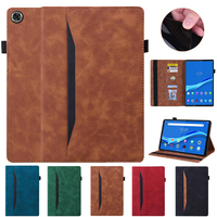 For Lenovo Tab M10 3rd Gen Case 10.1 inch PU Leather Soft TPU Back Business Shell for Lenovo Tab M10 3rd Gen Tablet Cover TB328F